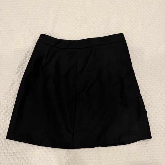 JCrew Black Ruffle Mini Skirt - Picture 2 of 3